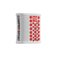 Ściągacze i opaski sportowe - COMPRESSPORT Opaski Na Nadgarstki Sweatband Białe WSTV2-00RD-TU - miniaturka - grafika 1