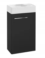 Szafki łazienkowe - Szafka łazienkowa z umywalką 40 wisząca czarny Small - miniaturka - grafika 1