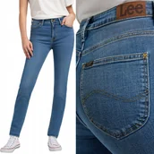 Spodnie damskie - Lee SCARLETT HIGH Palette Cleanser RURKI CIENKI BLUE DżINS W27 L29 - miniaturka - grafika 1