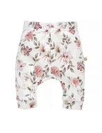 Spodenki dla niemowląt - Yosoy Spodnie niemowlęce bawełna organiczna Boho flowers pink, Rozmiar: 68 - miniaturka - grafika 1