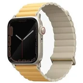 Akcesoria do smartwatchy - Pasek wymienny Uniq Revix Premium Edition Reversible na Apple Watch 42/44/45/49mm (UNIQ-45MM-REVPCYELIVY) Żółty/Beżowy - miniaturka - grafika 1