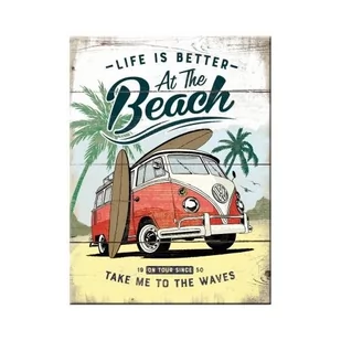 Nostalgic Art Magnes Vw Bulli Beach - Magnesy - miniaturka - grafika 1