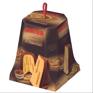 Maina Pandoro Tiramisu 750G - Włoskie Świąteczne Ciasto Z Kremem Tiramisu - Szybkie dania obiadowe - miniaturka - grafika 1