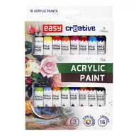 Przybory szkolne - Farba akrylowa 16 kolorów EASY - miniaturka - grafika 1