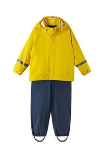 Kurtki i płaszcze dla dziewczynek - Reima kurtka i spodnie dziecięce kolor żółty - grafika 1