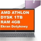 Laptopy - HP 15-fc0133ds / BK1Y9UA / Athlon Silver / 4GB / 1TB / Radeon 610M / HD / Dotyk / Win 11 / FioletowyBK1Y9UA - miniaturka - grafika 1