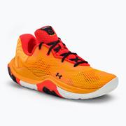 Koszykówka - Buty do koszykówki męskie Under Armour Spawn 4 800 pomarańczowe 3024971-800 - miniaturka - grafika 1