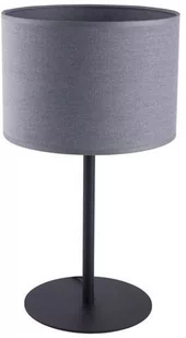 Lampa stołowa nowoczesna z abażurem ALICE szary - Lampy stojące - miniaturka - grafika 1