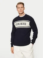 Swetry męskie - Guess Sweter M5RR13 Z3KK2 Granatowy Regular Fit - miniaturka - grafika 1