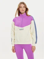 Bluzy damskie - Roxy Bluza Essential Energy ERJFT04860 Różowy Loose Fit - miniaturka - grafika 1