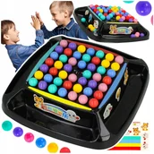 Zabawki interaktywne dla dzieci - GRA LOGICZNA KOLOROWE KULKI UKŁADANIE KORALIKÓW RAINBOW PREZENT NA ŚWIĘTA Z2065 - miniaturka - grafika 1