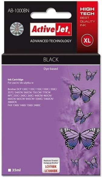 Tusz Activejet tusz AB-1000BK LC1000, LC970 BK Black EXPACJABR0005