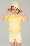 Spodenki damskie - Szorty uv dla dziewczynki 98-104, 3-4 latka, Ducksday, Lemonade - miniaturka - grafika 1