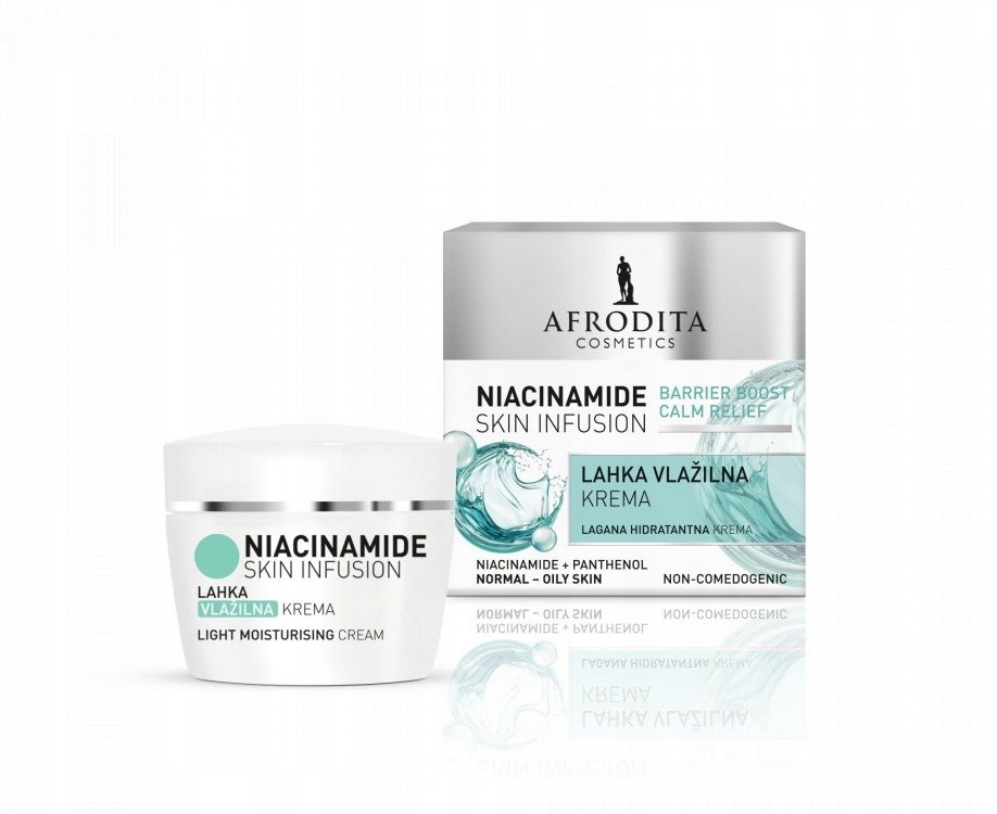 Afrodita Skin Infusion Niacinamide Lekki Krem Nawilżający 50ml