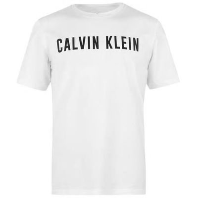Biały T-shirt męski Calvin Klein Performance Logo, Rozmiar XL
