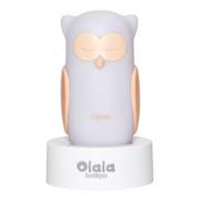 Wyposażenie pokoiku dziecięcego - Olala Boutique, Lampka nocna LED, Olala, Sowa Come, biała - miniaturka - grafika 1