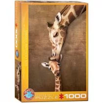 Eurographics Żyrafa Mother's Kiss Jigsaw puzzle 1000 Pieces 19.25""""""""""""""""x26.5"""""""""""""""" europz-0301 - Puzzle - miniaturka - grafika 1