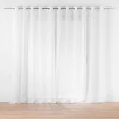 Firany - Firanka gotowa z gładkiego woalu LISSEA, biała - miniaturka - grafika 1