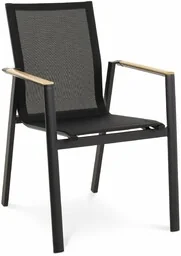 Krzesło ogrodowe Buti - Czarne - Fotele i krzesła ogrodowe Krzesło ogrodowe Buti - Czarne - Fotele i krzesła ogrodowe - miniaturka - grafika 1