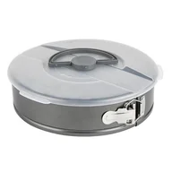 Formy do ciast - Tortownica nierdzewna Likoris New z pokrywą 26 cm szary - miniaturka - grafika 1