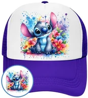Czapki i chusty sportowe męskie - Czapka z Daszkiem Lilo i Stich Niebieska z Nadrukiem Na Lato Siatka Bejsbolówka - miniaturka - grafika 1