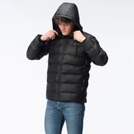 Kurtki męskie - Męska kurtka zimowa pikowana diorro czarna xxl - miniaturka - grafika 1