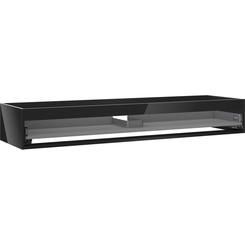 Mexen Box-A korpus szafki podumywalkowej 160 cm, 1 szuflada, czarny połysk - 91AX0-1600-235-1-70