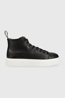 Sneakersy damskie - Karl Lagerfeld sneakersy skórzane MAXI KUP KL62255A.000 kolor czarny - miniaturka - grafika 1