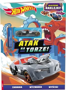 Hot Wheels Atak na torze! FLA-1601 - Opracowanie zbiorowe - Kolorowanki, wyklejanki - miniaturka - grafika 1