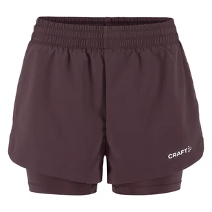 Damskie Spodenki CRAFT ADV ESSENCE 2-IN-1 SHORTS 2 W 1915946-499000 – Fioletowy - Spodenki damskie - miniaturka - grafika 1