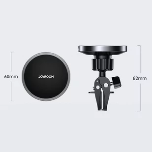 Joyroom samochodowy uchwyt magnetyczny bezprzewodowa indukcyjna ładowarka Qi 15 W (kompatybilna z MagSafe do iPhone) czarny (JR-ZS240) - Ładowarki do telefonów - miniaturka - grafika 3