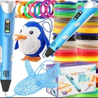 Drukarki 3D - Długopis Drukarka 3D Pen +Wzory +Wkłady 300 Metrów - miniaturka - grafika 1