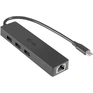 i-Tec USB-C Slim 3-port HUB z adapterem Gigabit Ethernet - Huby USB - miniaturka - grafika 1