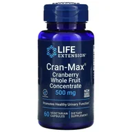 Suplementy naturalne - Life Extension - Cran-Max Koncentrat z Całych Owoców Żurawiny, 500 mg, 60 vkaps - miniaturka - grafika 1