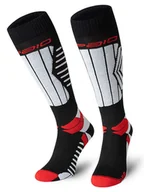 Skarpetki męskie - Spaio Podkolanówki narciarskie "Play" w kolorze czarno-czerwono-białym - miniaturka - grafika 1