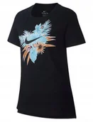 Bluzki damskie - NIKE BLUZKA DZIECIĘCA KOSZULKA BAWEŁNIANA - Nike - miniaturka - grafika 1