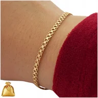 Bransoletki - PIĘKNA BRANSOLETKA DAMSKA BISMARK 18K PREZENT DLA DZIEWCZYNY, ŻONY, MAMY - miniaturka - grafika 1