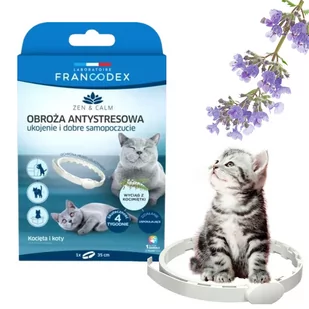 FRANCODEX Obroża antystresowa z kocimiętką dla kotów i kociąt 35 cm Laboratoire Francodex - Pielęgnacja psów i kotów - miniaturka - grafika 1