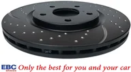Tarcze hamulcowe - Przednia NAWIERCANA NACINANA tarcza hamulcowa 330mm EBC seria GD Volkswagen Routan 2012- - miniaturka - grafika 1
