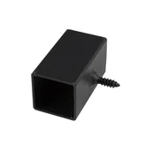 Inne mocowania - Kornik Uchwyt boczny tralki prostokątnej 20x20 mm antracyt - 4 szt. - miniaturka - grafika 1