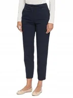 Spodnie damskie - UNITED COLOR OF BENETTON GRANATOWE SPODNIE CASUAL PROSTE DŁUGIE 42 J2B - miniaturka - grafika 1