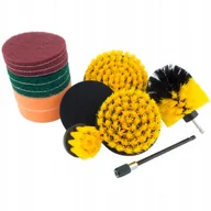Miotły, szufle, mopy - Zestaw Szczotek I Nakładek Do Czyszczenia Pady Ścierne Talerz 14el. - miniaturka - grafika 1