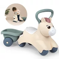 Jeździki dla dzieci - SMOBY Little Pierwszy Jeżdzik Pony Ride-On Kucyk z Przyczepką - miniaturka - grafika 1