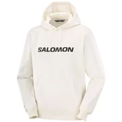 Bluzy sportowe męskie - Męska bluza Salomon Logo Hoodie M Rozmiar: S / Kolor: biały - miniaturka - grafika 1