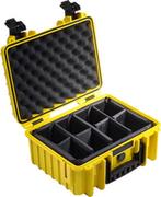 Walizki i skrzynie na sprzęt fotograficzny - Walizka B&W Outdoor Cases Typ 3000 RPD z przegrodami (Żółta) - miniaturka - grafika 1