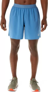 Spodnie sportowe męskie - asics Road 2in1 7" Shorts Men, niebieski 2XL 2022 Spodenki kompresyjne - grafika 1
