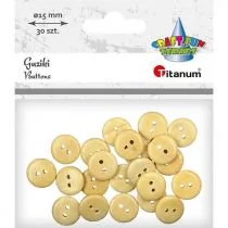 Titanum Guziki drewniane 30 szt. - Decoupage - miniaturka - grafika 1