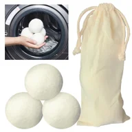Środki do prania - Wełniane kule do suszarki NATURAL PRO 3 szt. - miniaturka - grafika 1