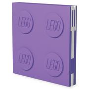 Pozostałe książki - Lego 2.0 Locking Notebook with Gel Pen - Lavender - miniaturka - grafika 1