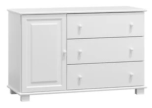 OUTLET - Komoda drewniana sosnowa nr35 g42 biała - Dom i wnętrze OUTLET - miniaturka - grafika 1